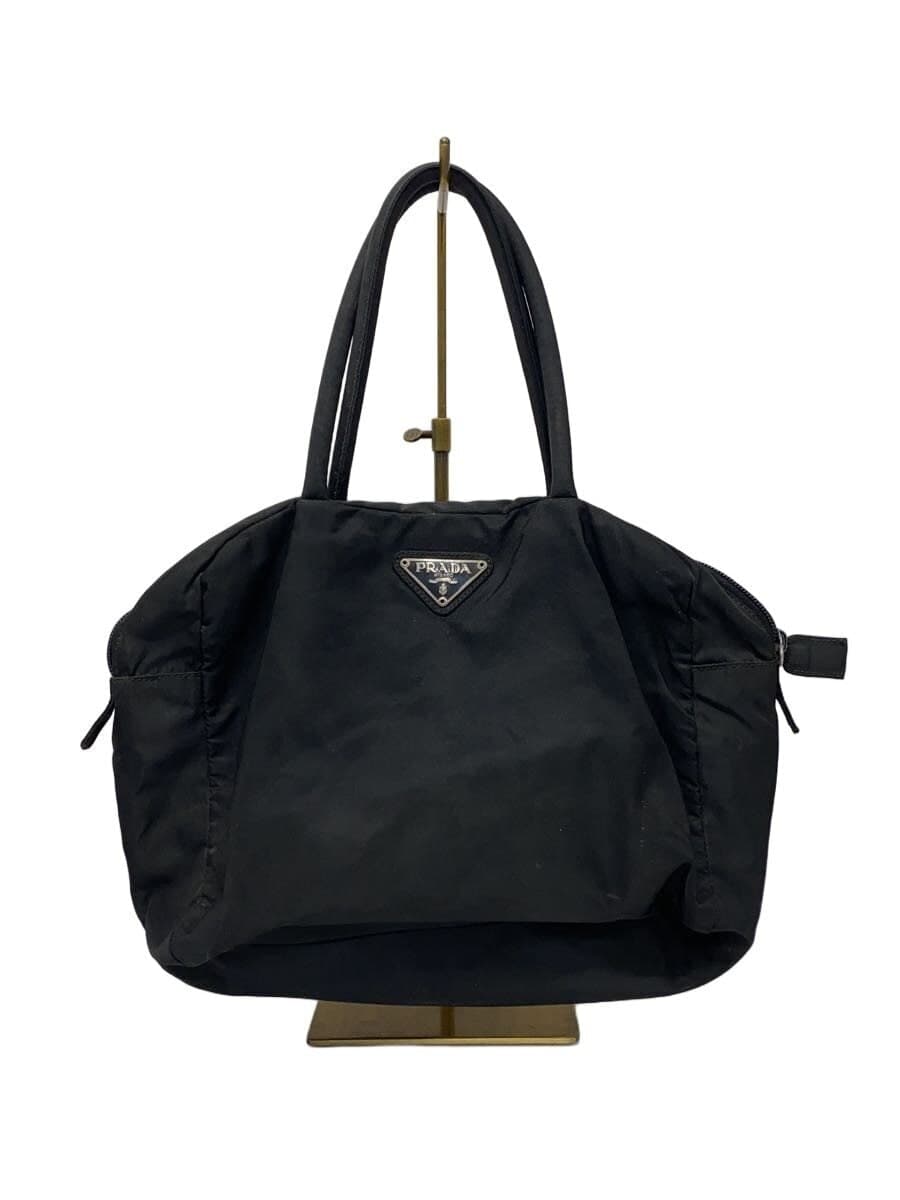 PRADA Handbag Nylon BLK Solid