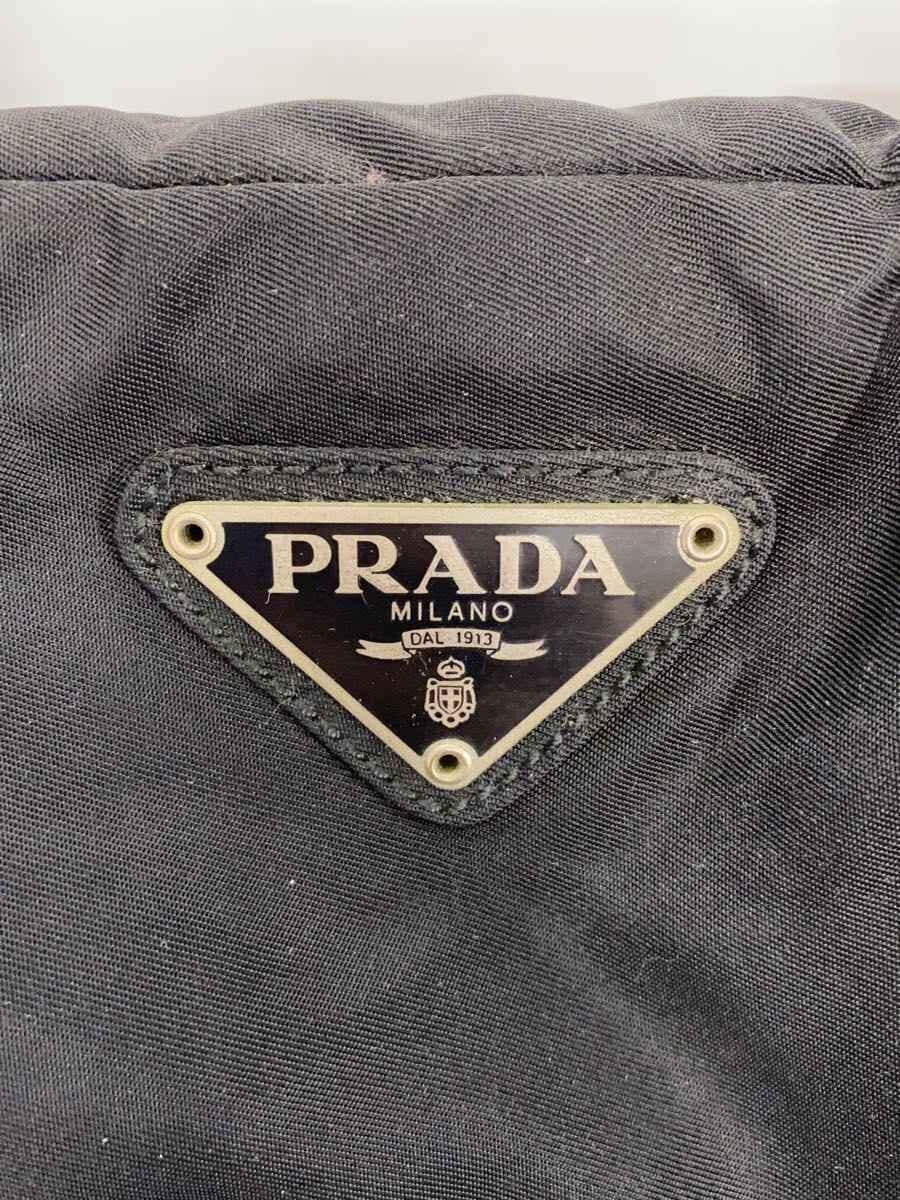 PRADA Handbag Nylon BLK Solid 5