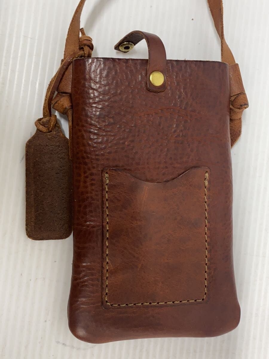 analogico Smartphone Shoulder Shoulder Bag Leather BRW Solid 8