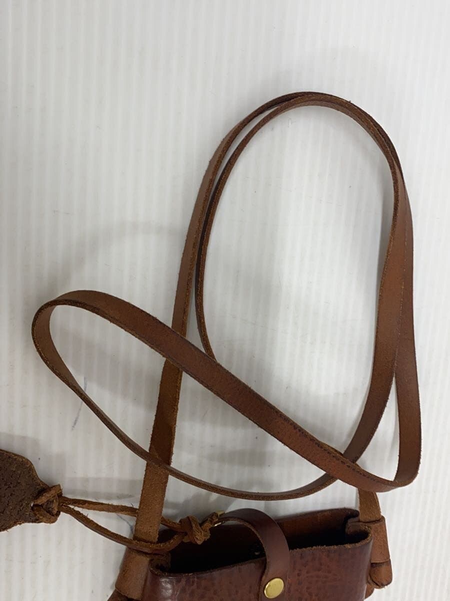 analogico Smartphone Shoulder Shoulder Bag Leather BRW Solid 9