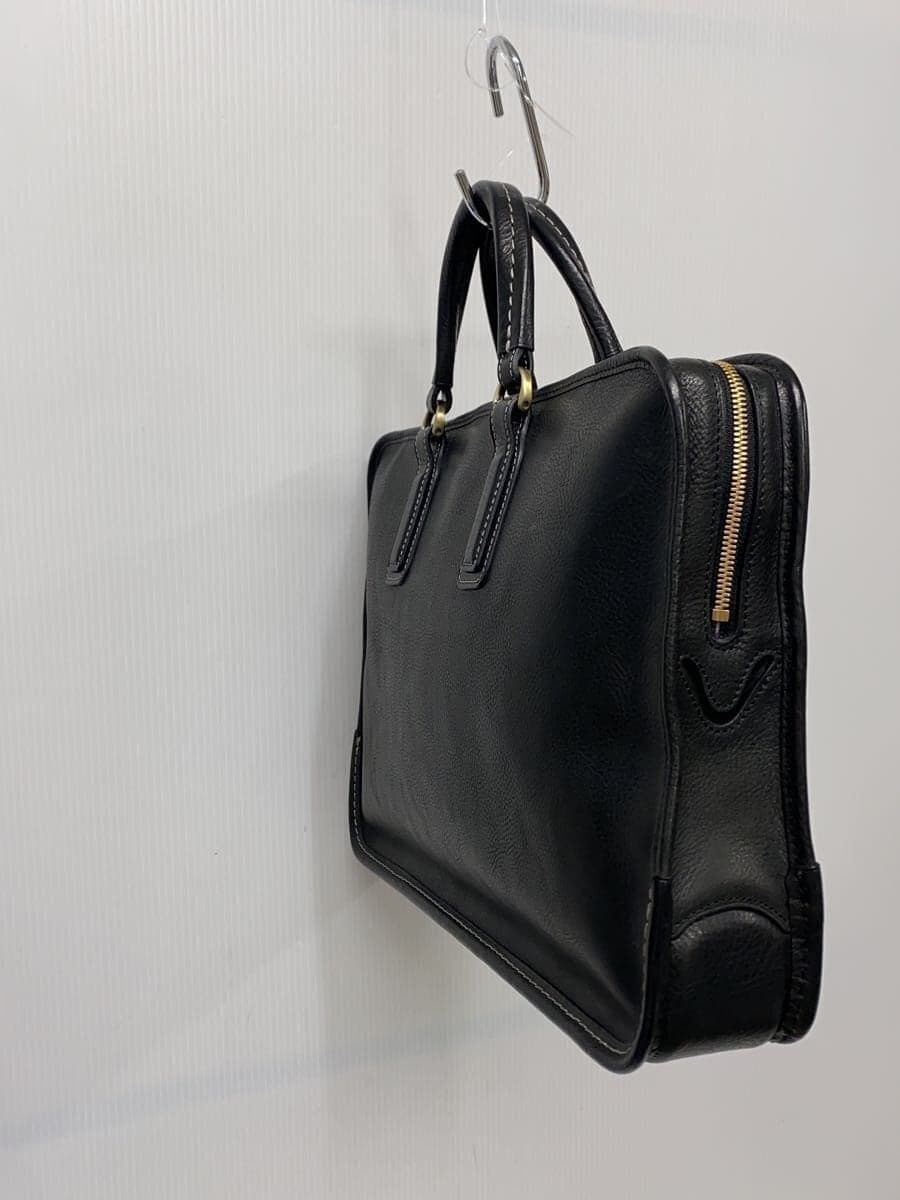 Tsuchiya Kaban Vachetta Ring Leather Urbano Urban Brief Bag Leather BLK Solid Shrunken Leather 2