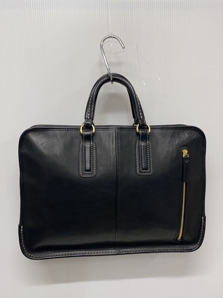 Tsuchiya Kaban Vachetta Ring Leather Urbano Urban Brief Bag Leather BLK Solid Shrunken Leather 3