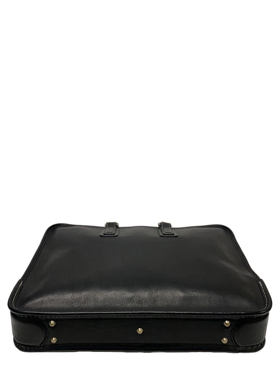 Tsuchiya Kaban Vachetta Ring Leather Urbano Urban Brief Bag Leather BLK Solid Shrunken Leather 4