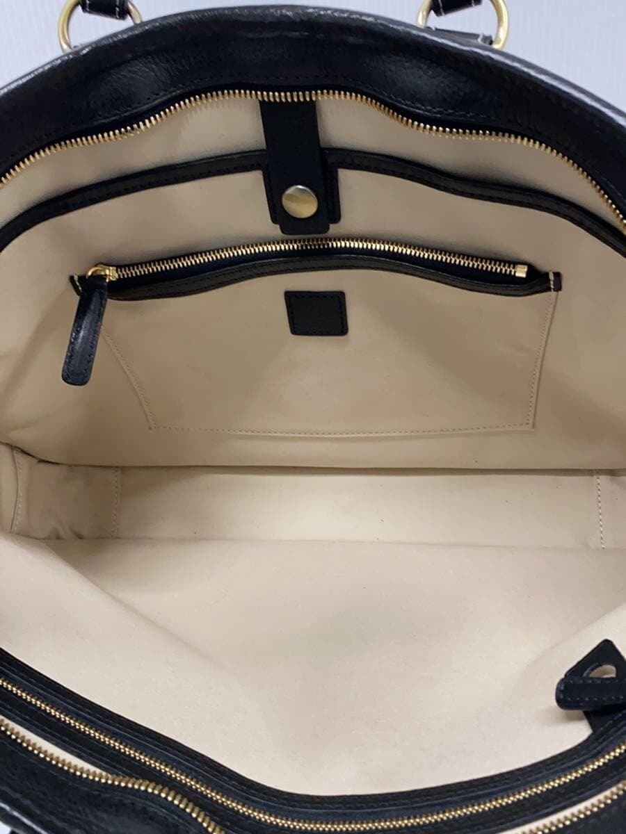 Tsuchiya Kaban Vachetta Ring Leather Urbano Urban Brief Bag Leather BLK Solid Shrunken Leather 6