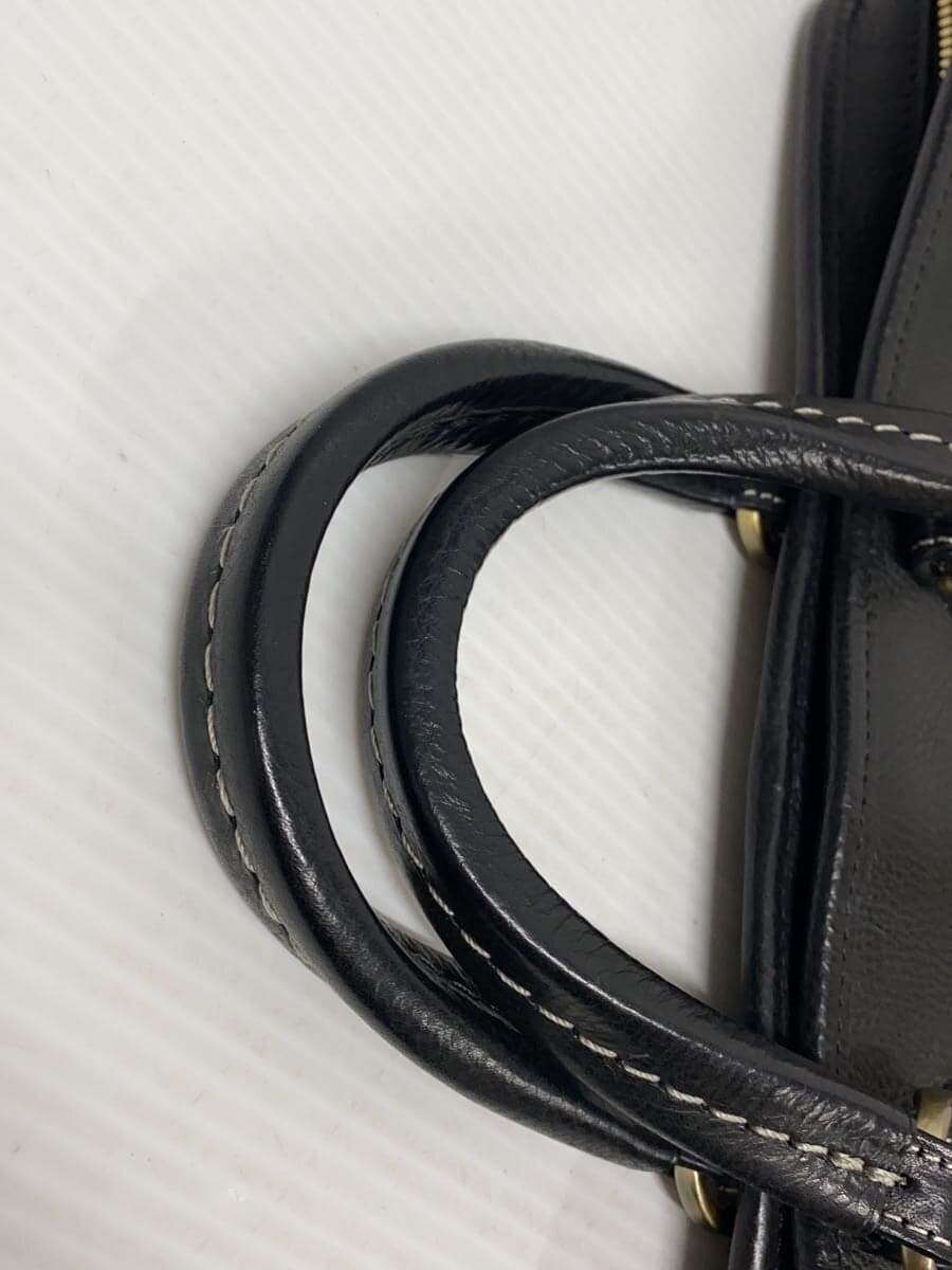 Tsuchiya Kaban Vachetta Ring Leather Urbano Urban Brief Bag Leather BLK Solid Shrunken Leather 9