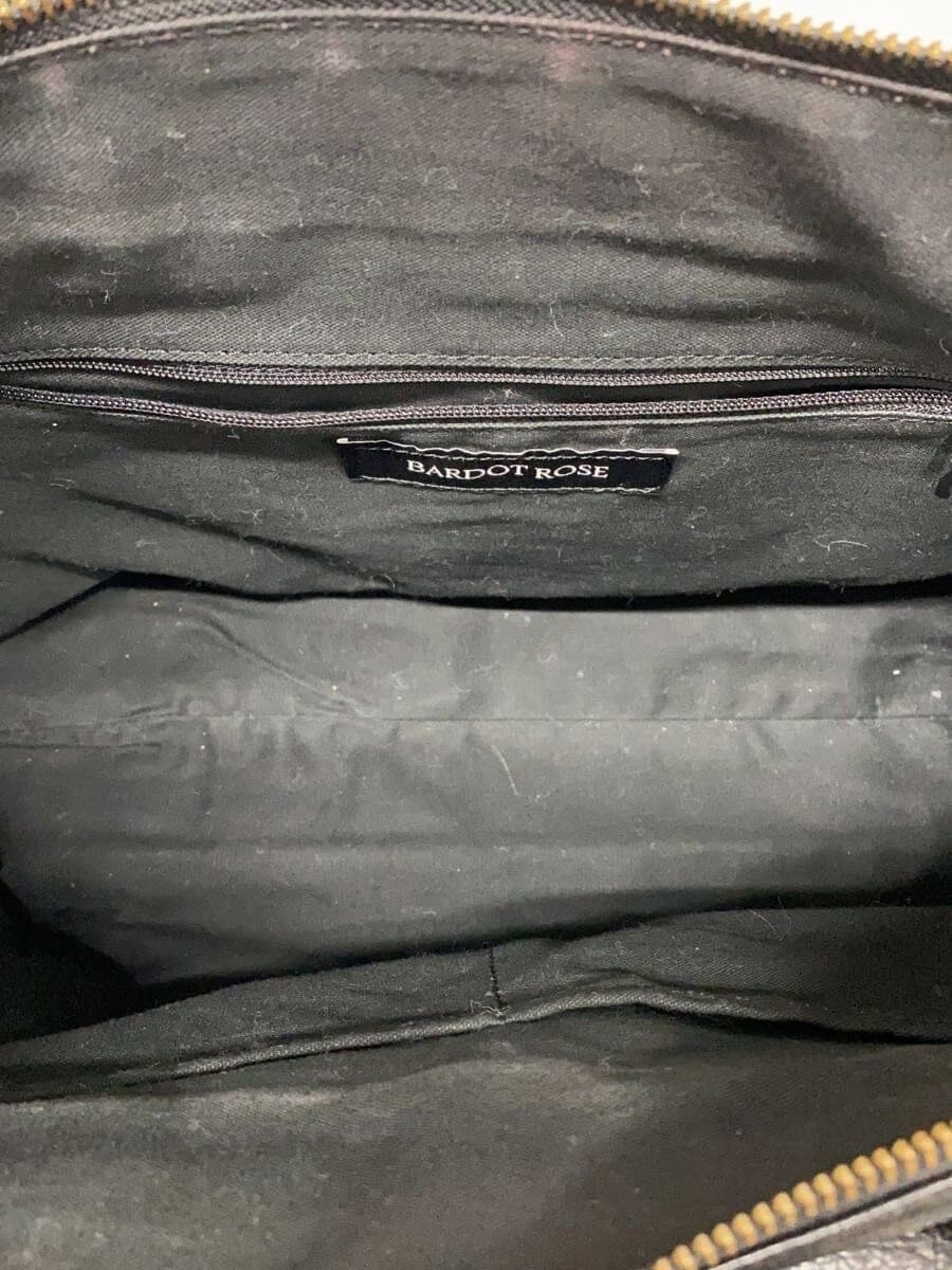 BARDOT ROSE Shoulder Bag Leather BLK Solid 6
