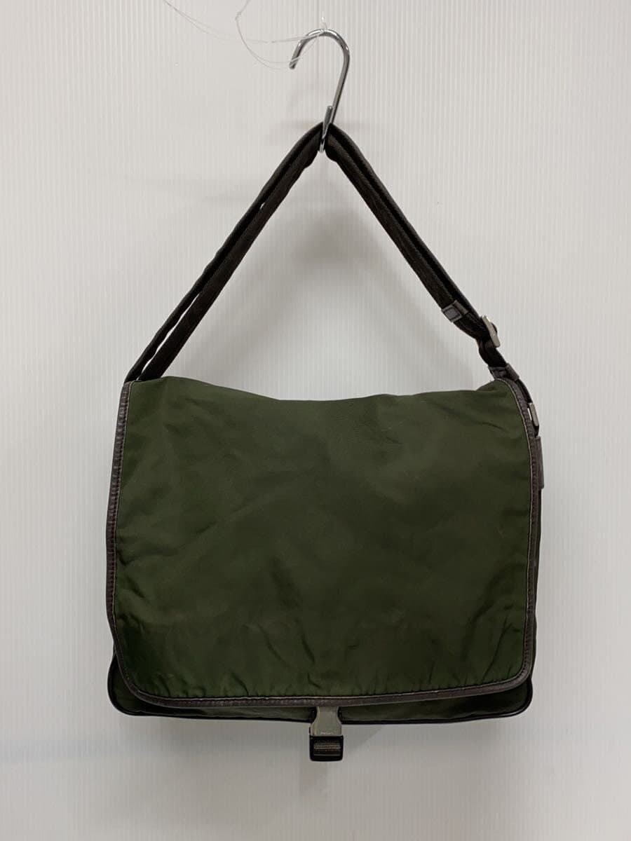 PRADAOLD nylon Messenger bag test tote shoulder bag KHK plain VINTAGE