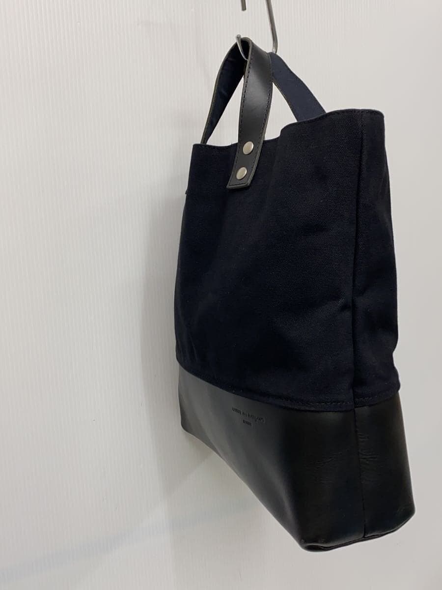 COMME des GARCONS HOMME Canvas Leather Tote Bag Cotton Black Solid HB-K 203 2