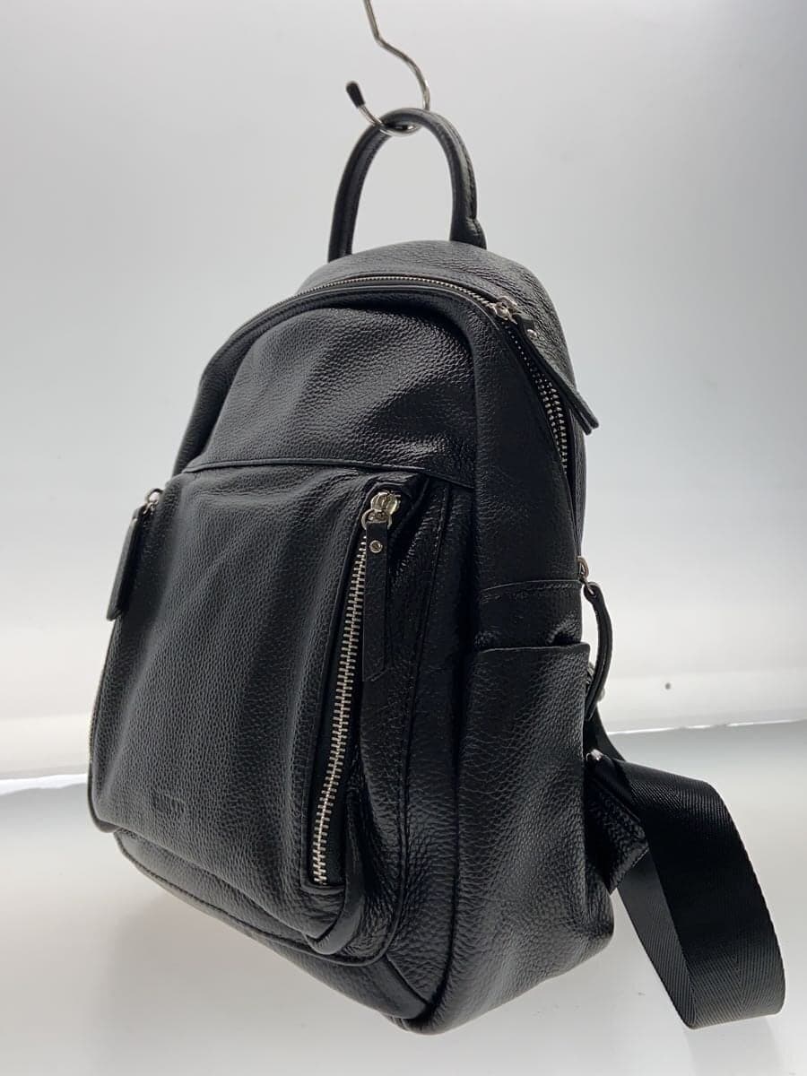 BARCOS Backpack Leather BLK Solid 2