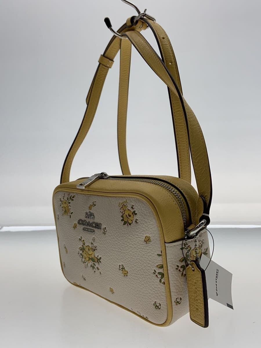 COACH Mini Jamie Camera Bag Floral Print Shoulder Bag Leather BEG CAQ38 2