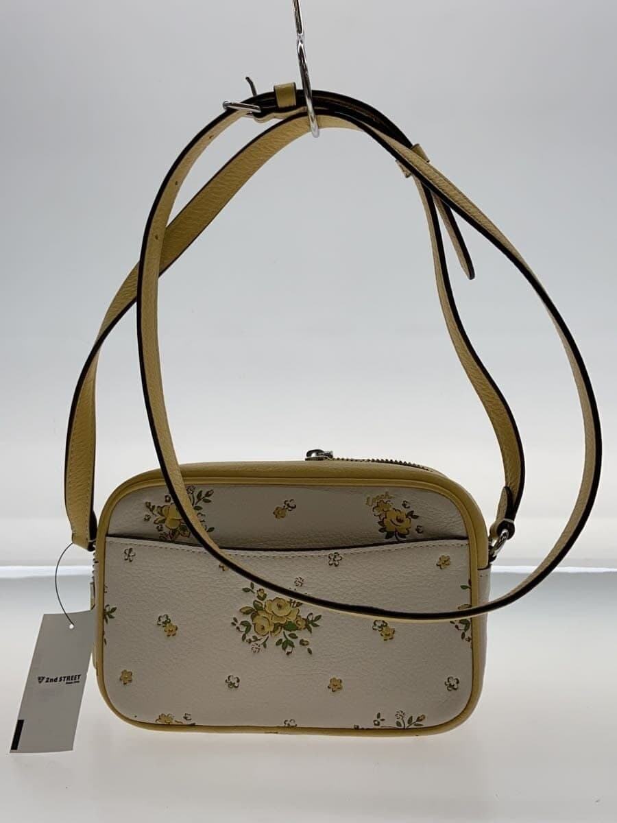 COACH Mini Jamie Camera Bag Floral Print Shoulder Bag Leather BEG CAQ38 3