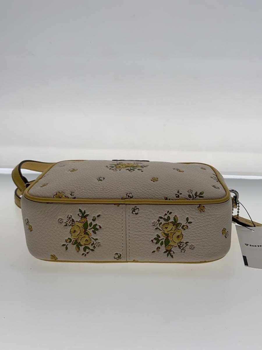 COACH Mini Jamie Camera Bag Floral Print Shoulder Bag Leather BEG CAQ38 4