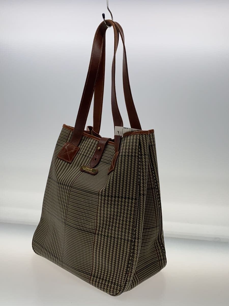 POLO RALPH LAUREN Tote Bag BRW All Over Pattern 2