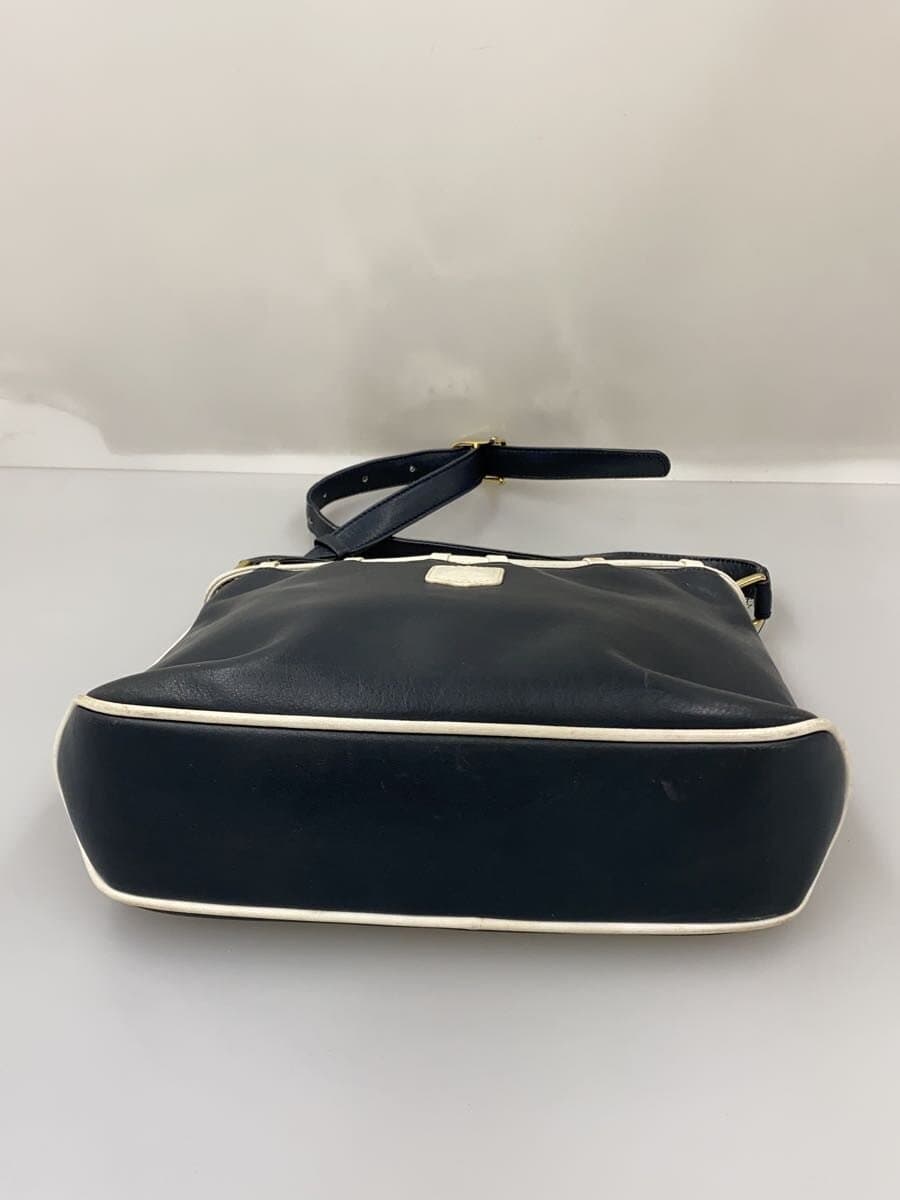 CELINE shoulder bag leather NVY 4