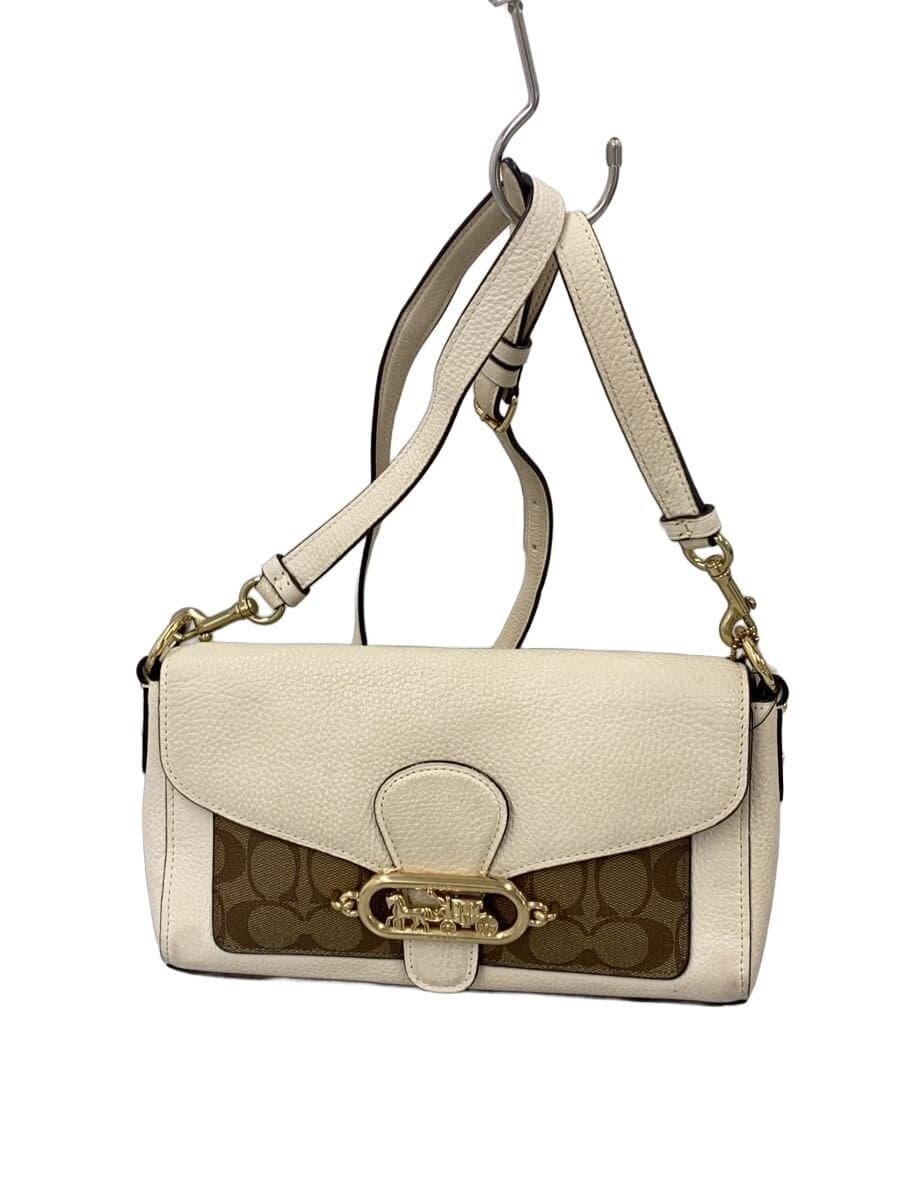 COACH SMALL JADE SHOULDER BAG Shoulder Bag PVC BEG F90782
