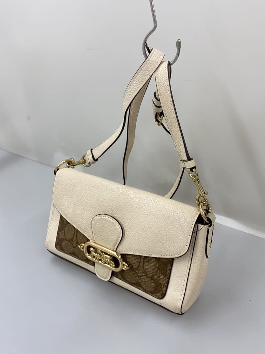 COACH SMALL JADE SHOULDER BAG Shoulder Bag PVC BEG F90782 2