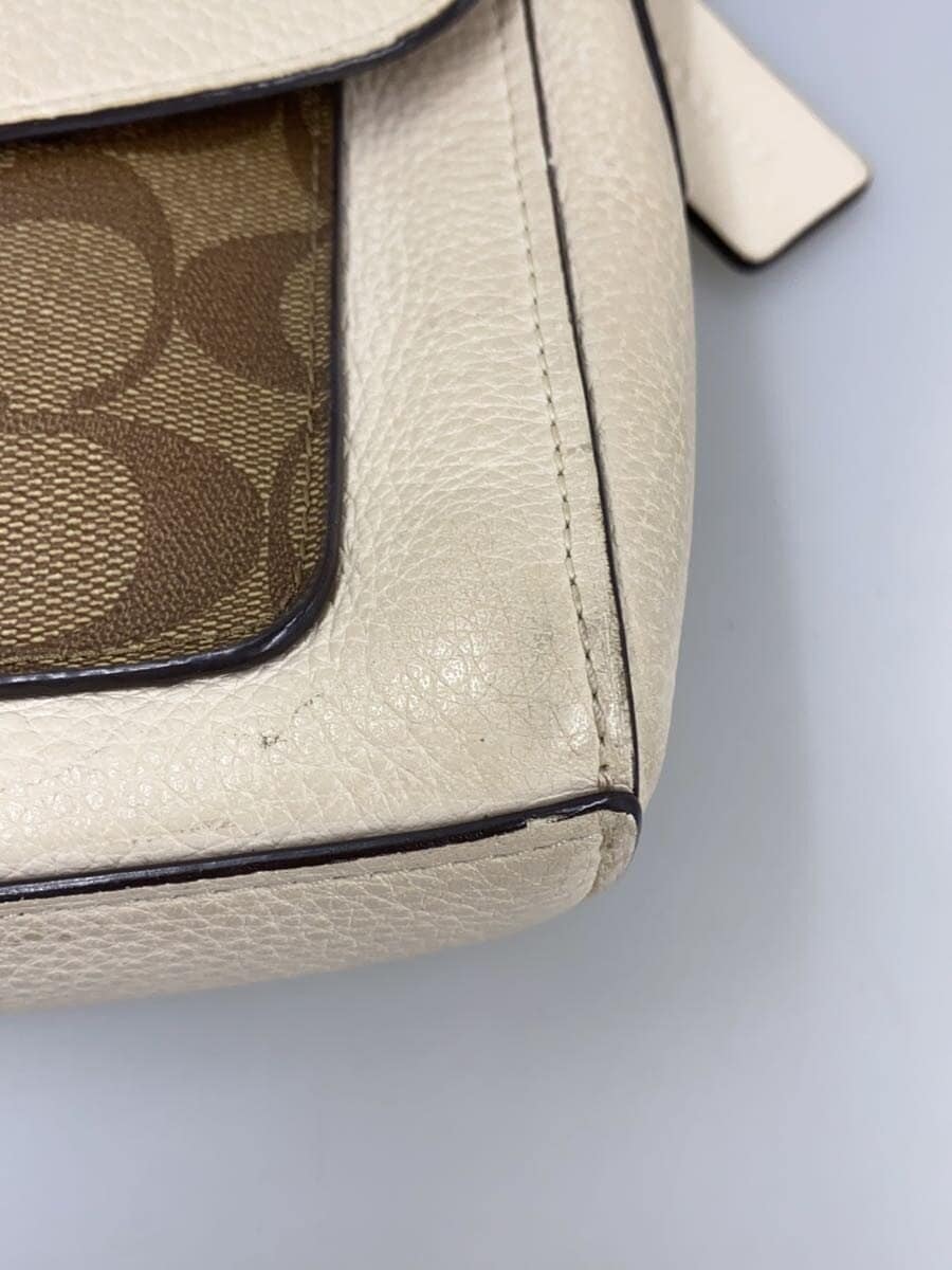 COACH SMALL JADE SHOULDER BAG Shoulder Bag PVC BEG F90782 7