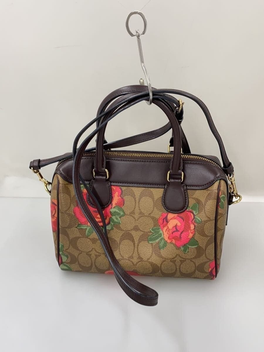 COACH Shoulder Bag PVC BRW F39962 3