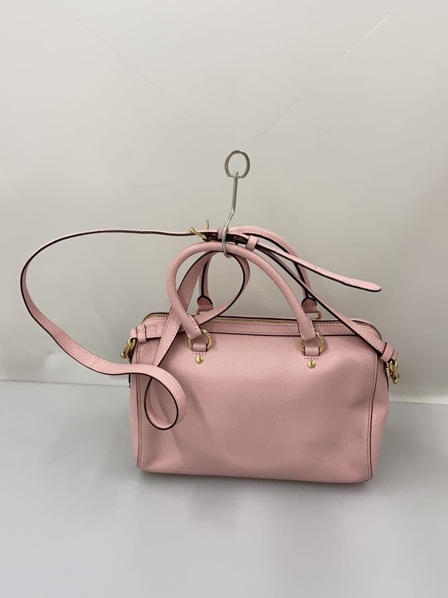 COACH Rowan Satchel_Pink Leather PNK Solid F79946 IMAOM 3