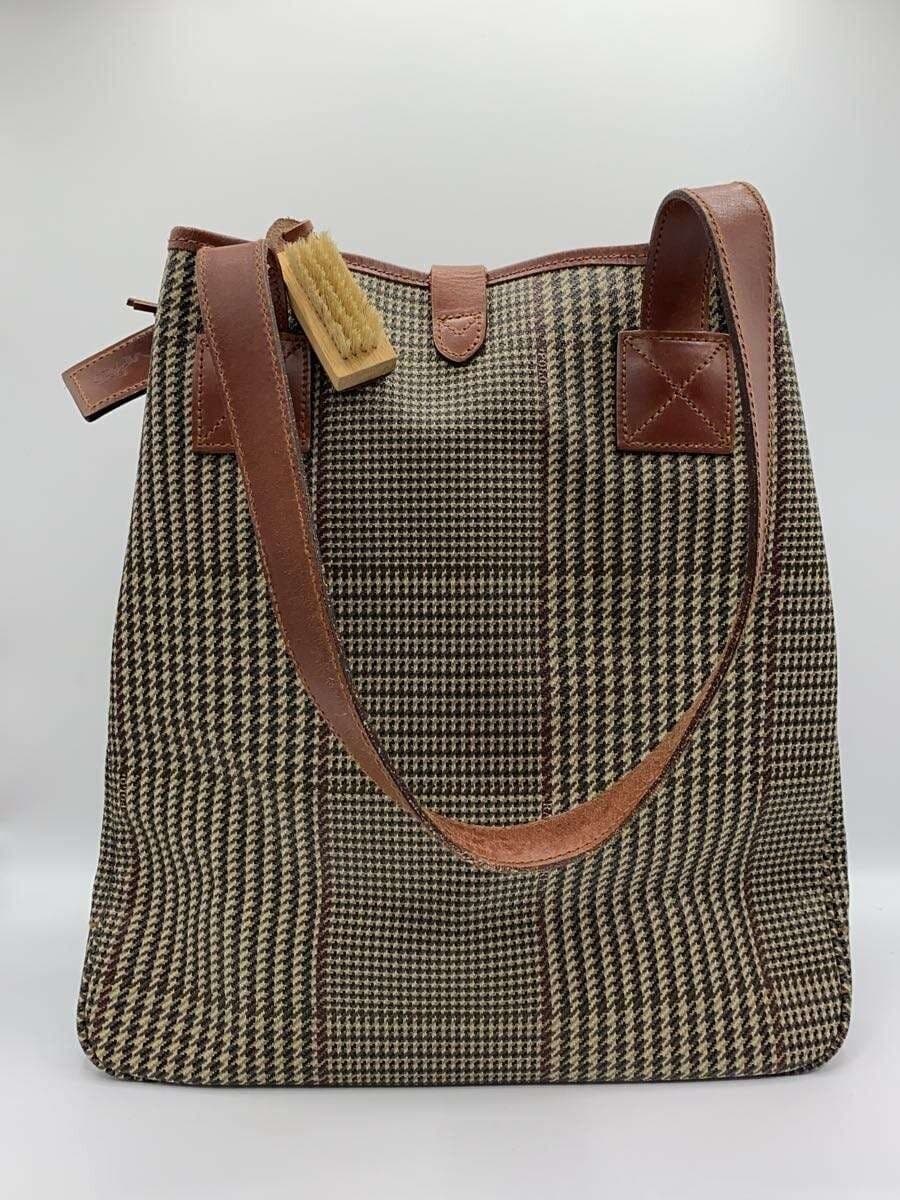 POLO RALPH LAUREN tote bag PVC BRW houndstooth 3