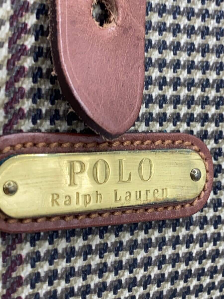 POLO RALPH LAUREN tote bag PVC BRW houndstooth 5
