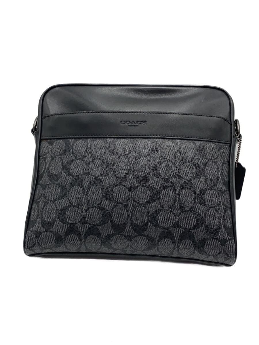 COACH Shoulder Bag PVC Black F28456