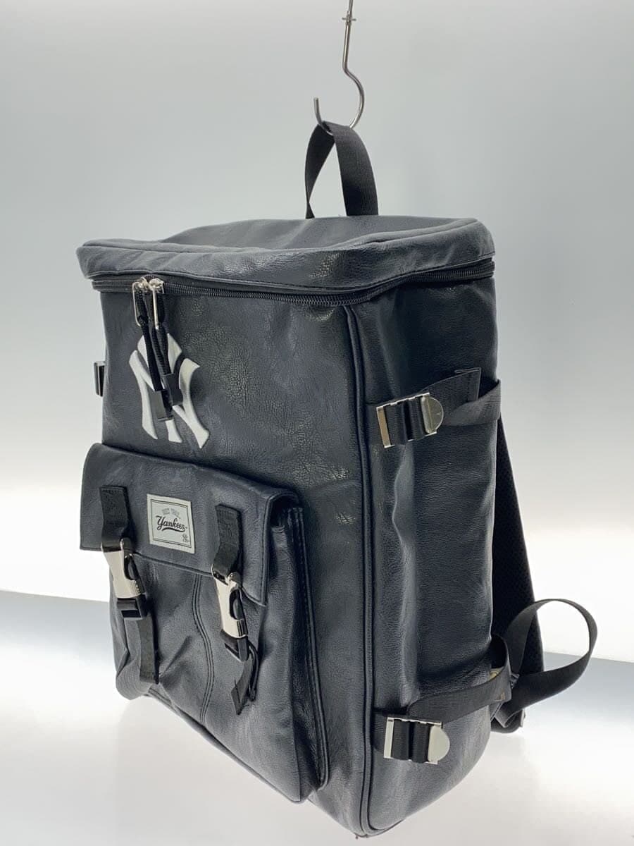 Other Brand NEWYORK YANKEES Backpack Leather BLK Solid 2
