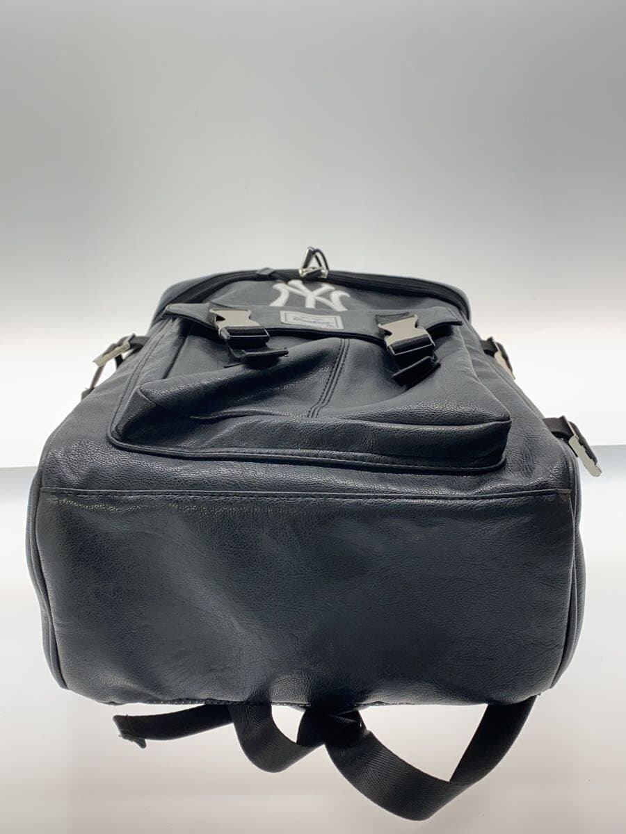 Other Brand NEWYORK YANKEES Backpack Leather BLK Solid 4