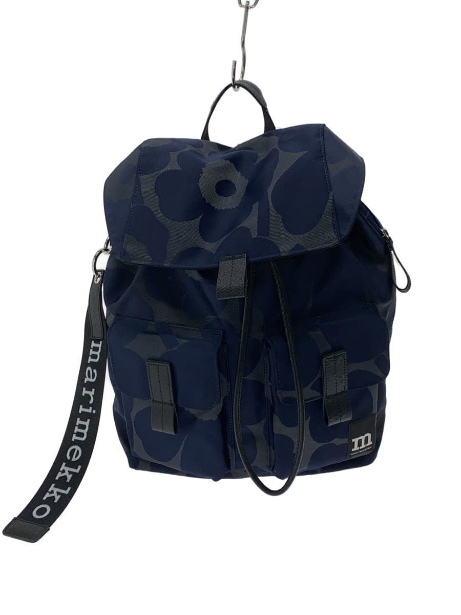 marimekko Backpack Nylon NVY All Over Pattern