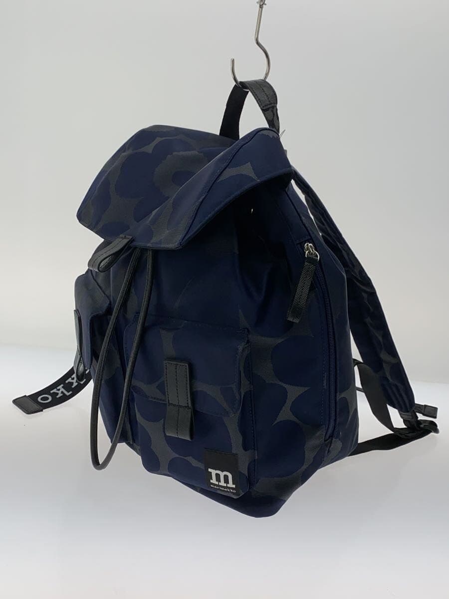 marimekko Backpack Nylon NVY All Over Pattern 2