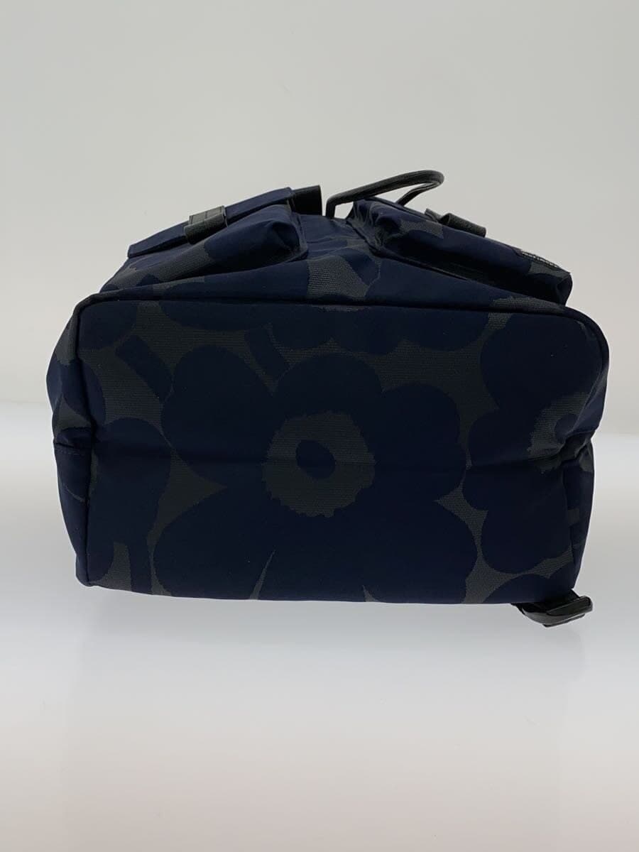 marimekko Backpack Nylon NVY All Over Pattern 4