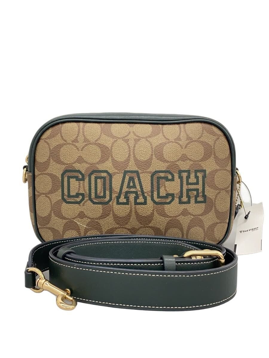 COACH Shoulder Bag PVC BRW All Over Pattern CE599