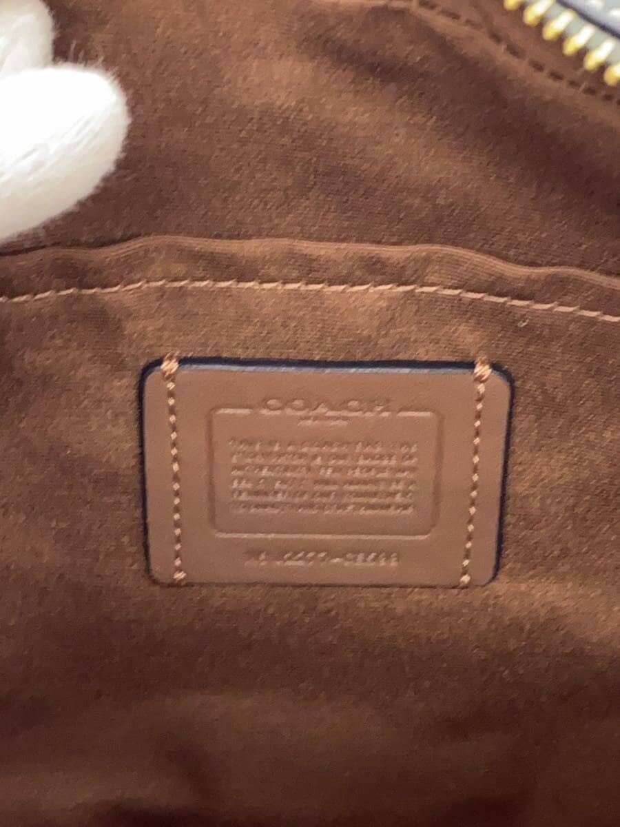 COACH Shoulder Bag PVC BRW All Over Pattern CE599 5