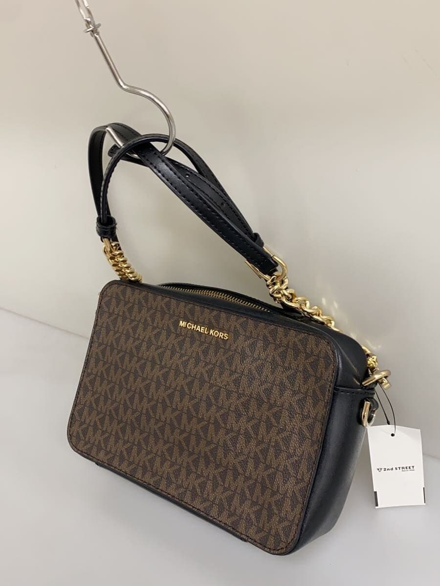 MICHAEL KORS Shoulder Bag Leather BRW All Over Pattern AB-1905 2