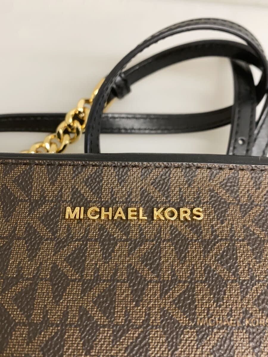 MICHAEL KORS Shoulder Bag Leather BRW All Over Pattern AB-1905 5