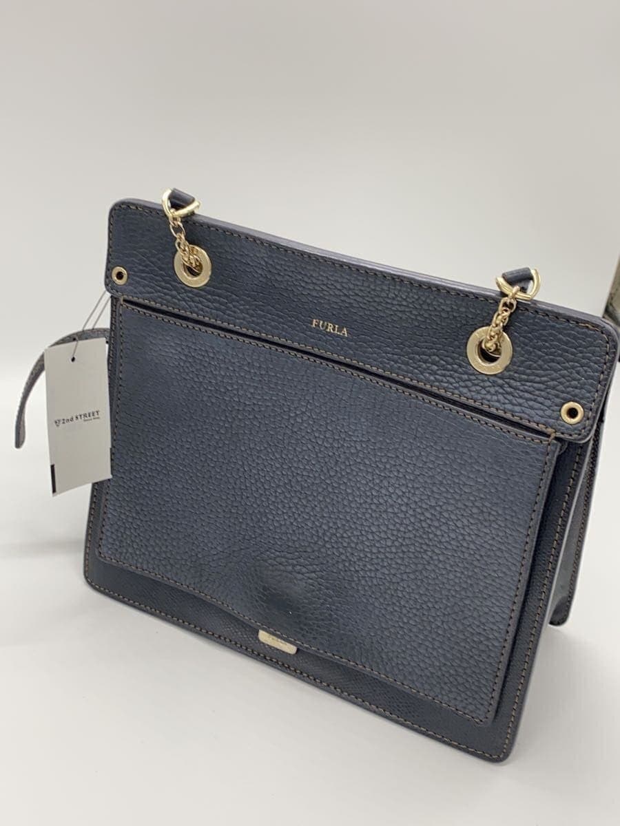 FURLA Shoulder Bag Leather BLK Solid 269308 2