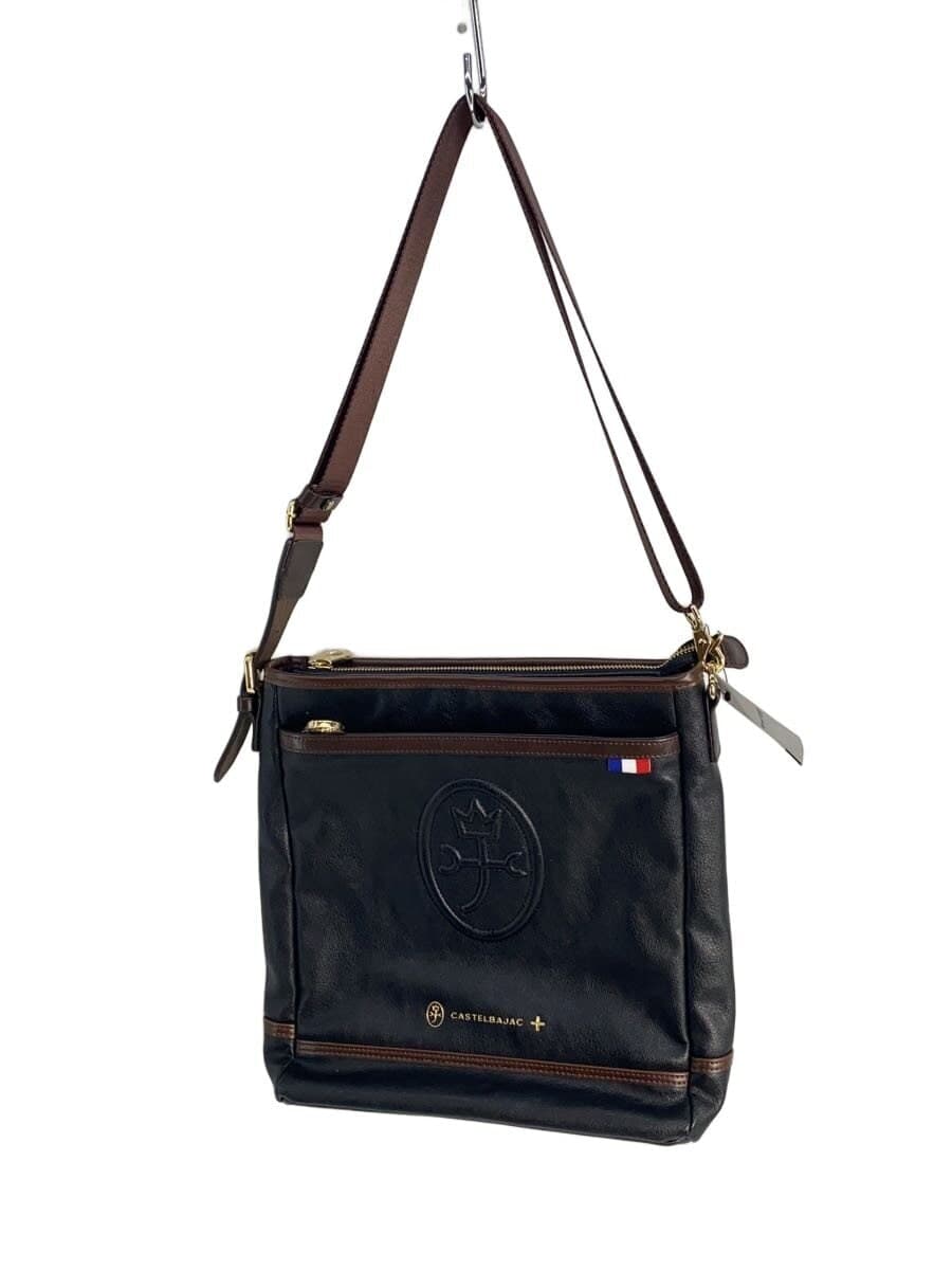 CASTELBAJAC shoulder bag leather black 033103