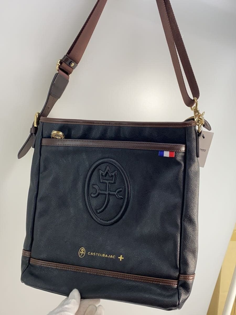 CASTELBAJAC shoulder bag leather black 033103 2