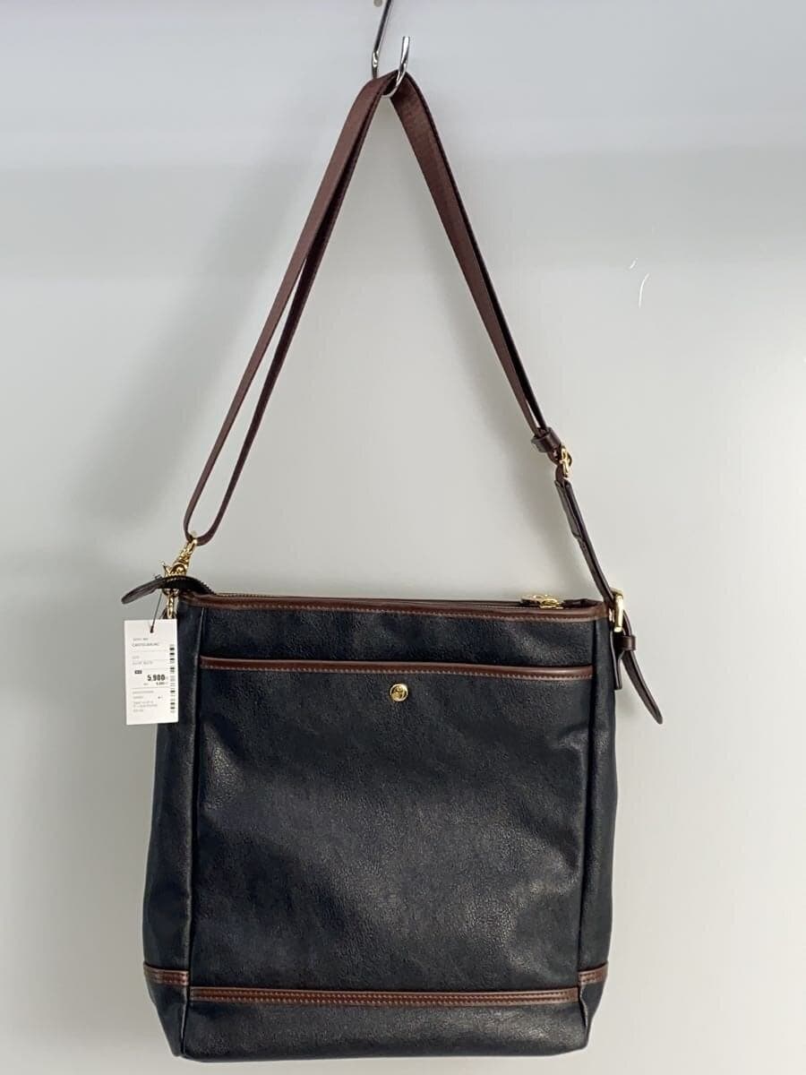 CASTELBAJAC shoulder bag leather black 033103 3