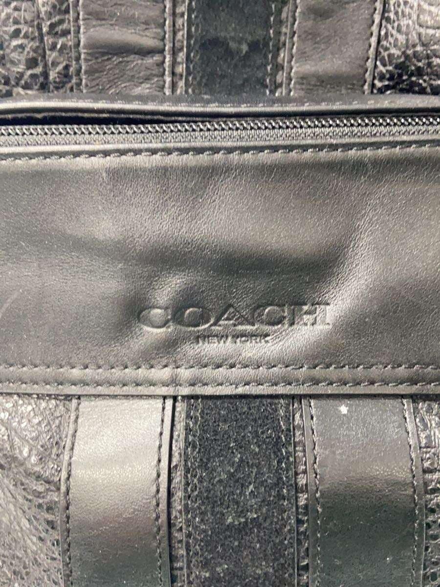COACH Backpack Leather BLK Solid 49334 5