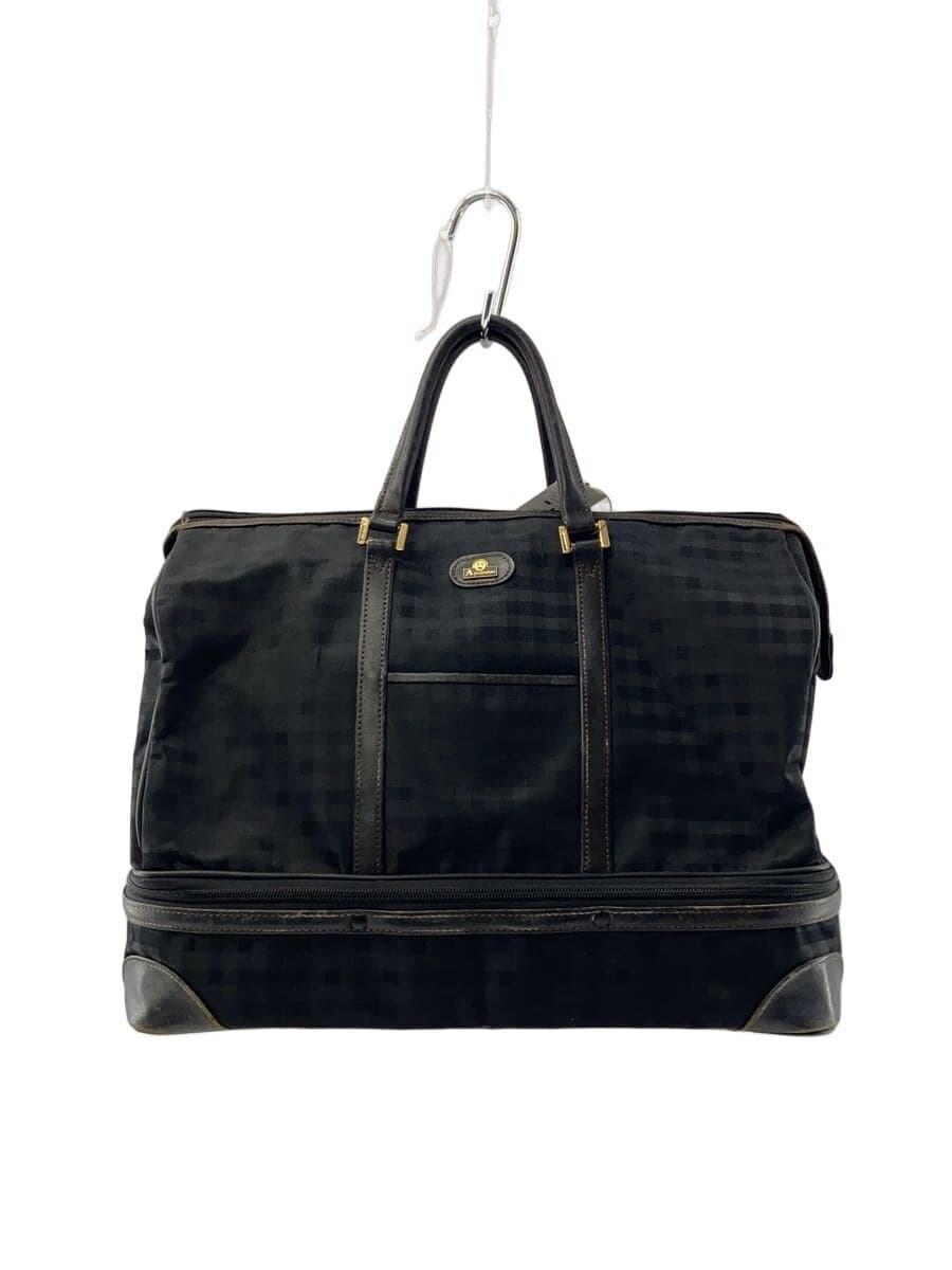 Aquascutum Boston Bag Nylon Black Check
