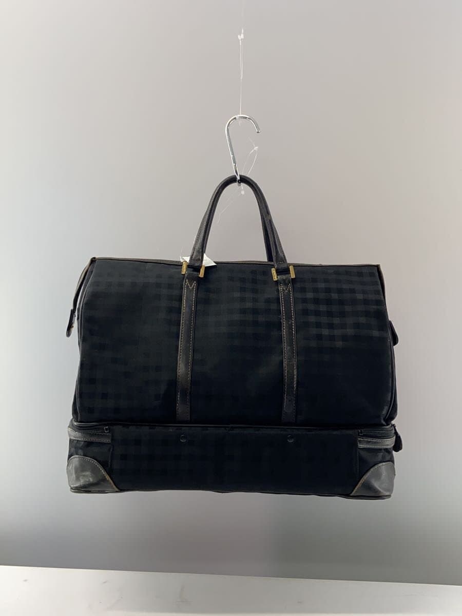 Aquascutum Boston Bag Nylon Black Check 3