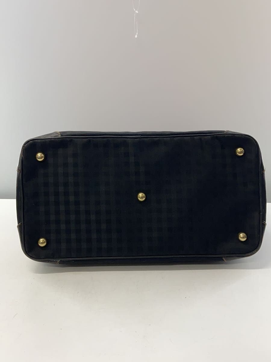 Aquascutum Boston Bag Nylon Black Check 4