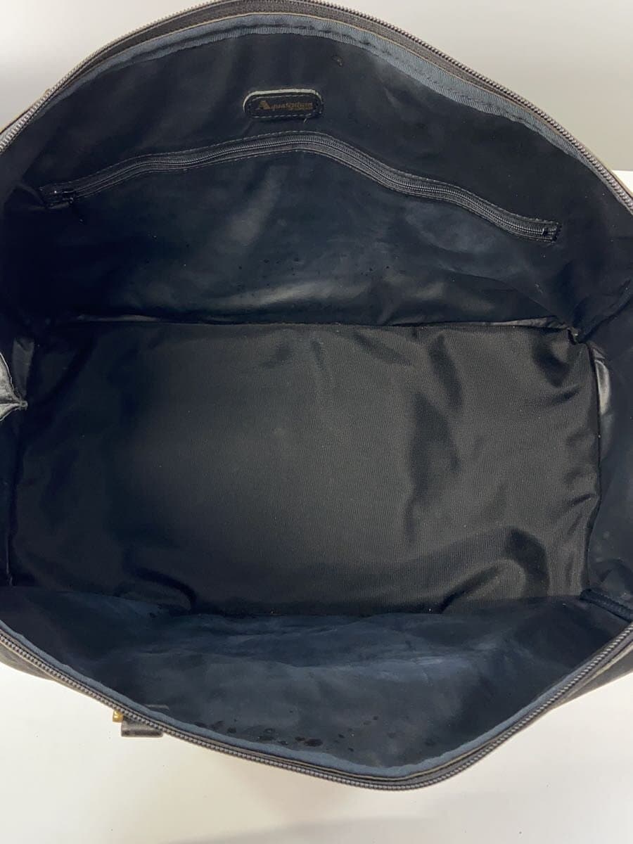 Aquascutum Boston Bag Nylon Black Check 6