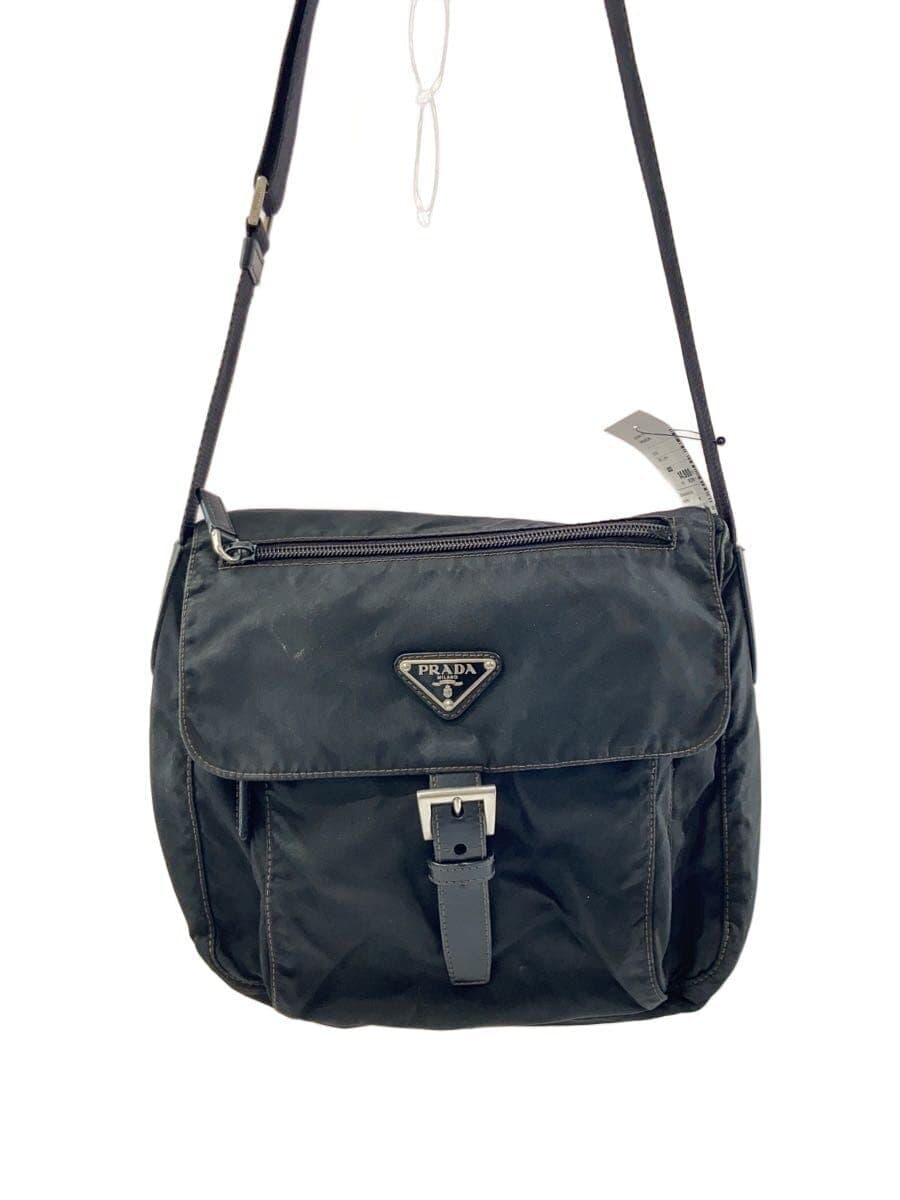 PRADA Shoulder Bag Nylon BLK