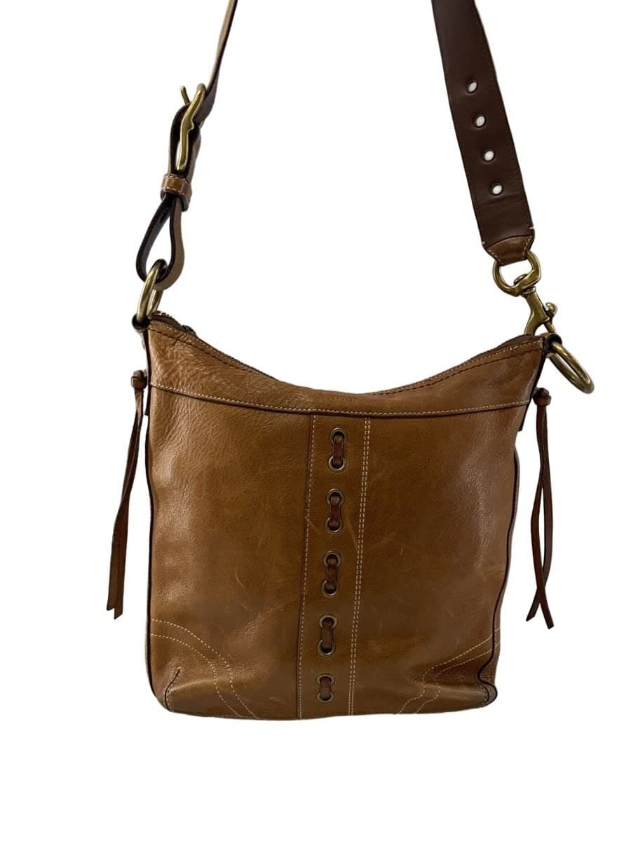 COACH Shoulder Bag Leather CML Solid 10399