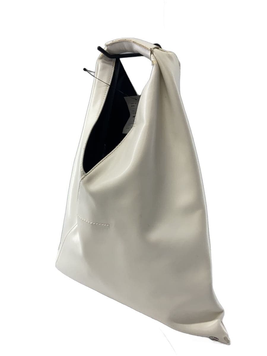 MM6 Tote Bag Leather WHT 2