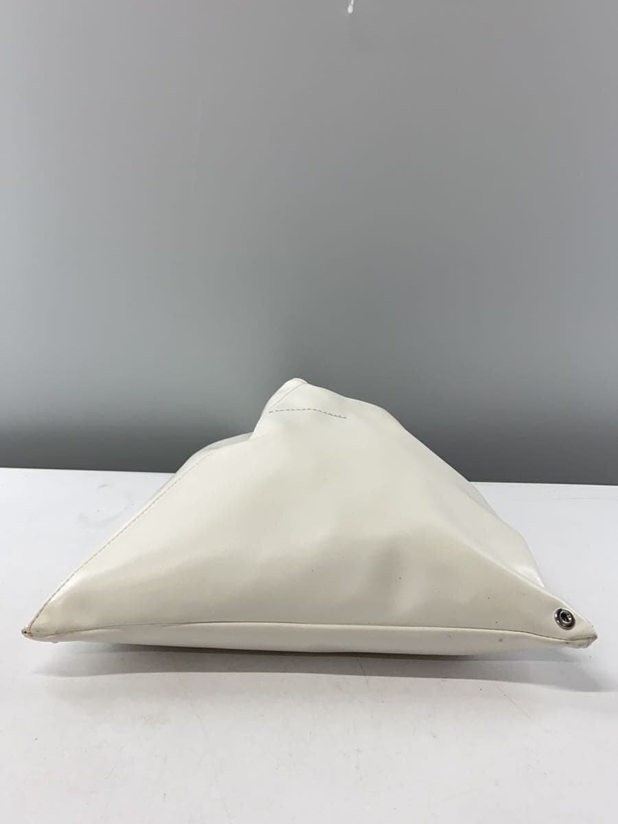 MM6 Tote Bag Leather WHT 4