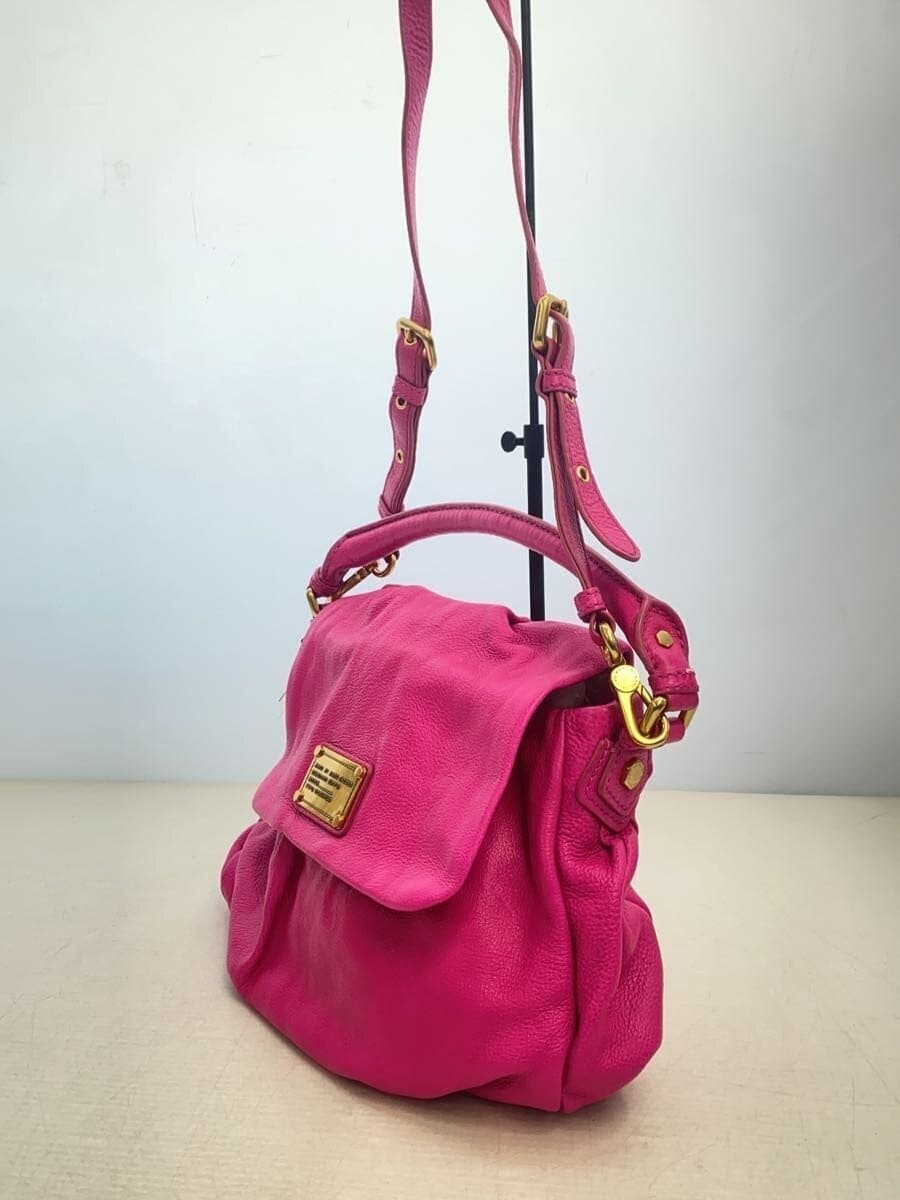 MARC JACOBS Shoulder Bag Leather PNK Solid 2