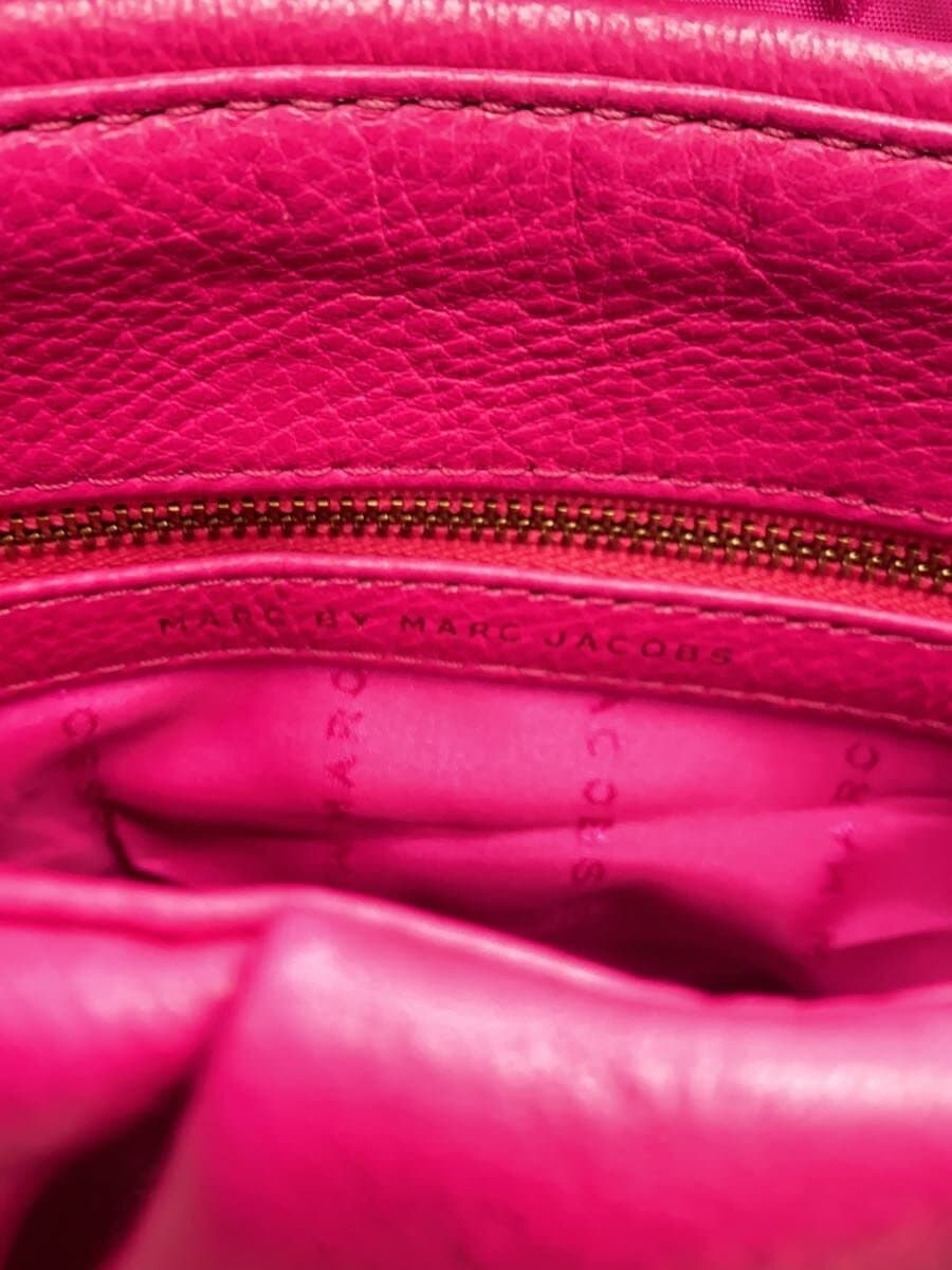 MARC JACOBS Shoulder Bag Leather PNK Solid 5